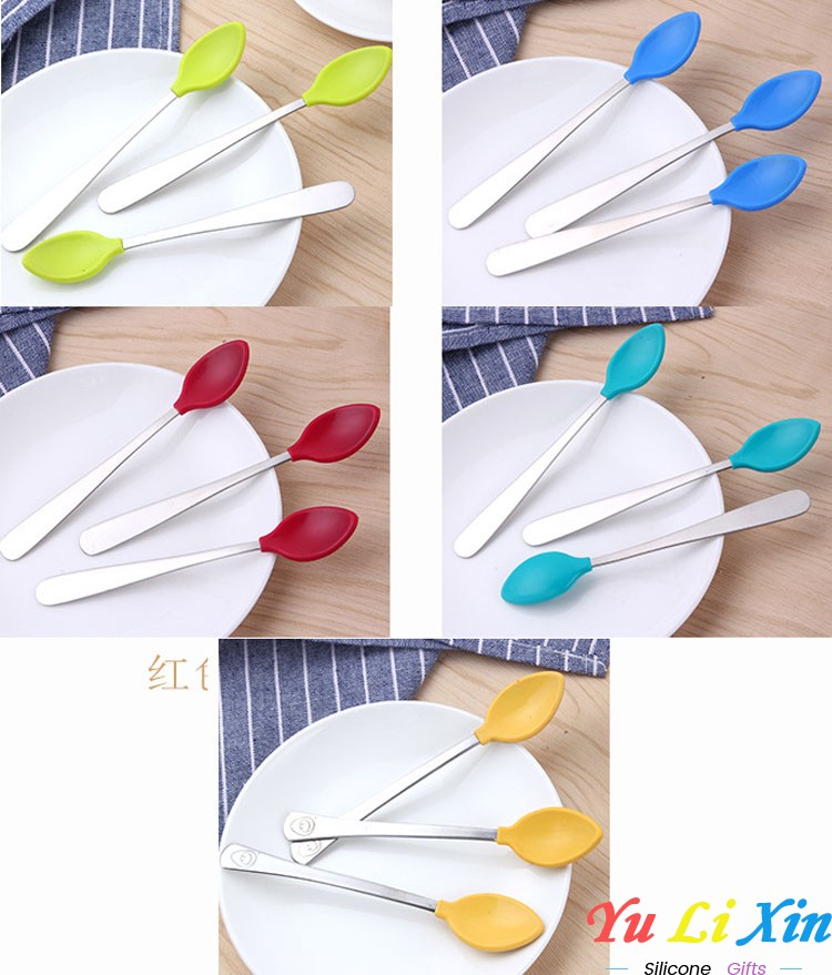 Silicone Stainless Steel Spoon